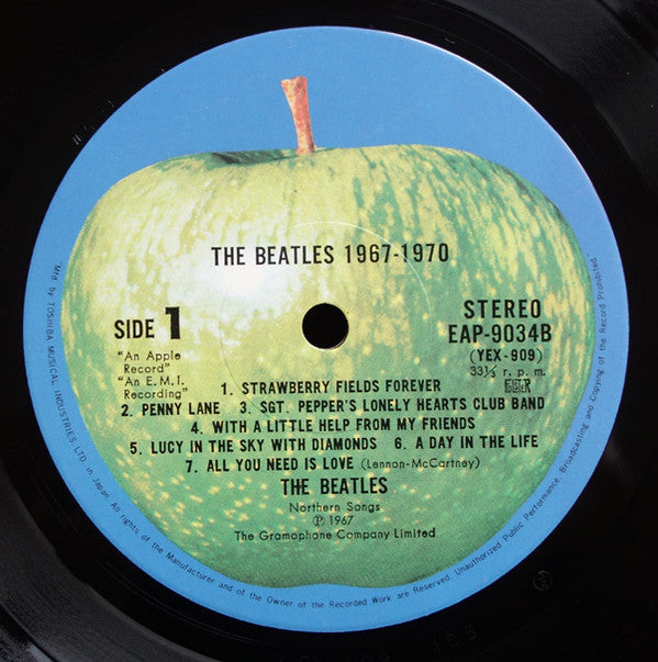 The Beatles - 1967-1970 (2xVinyl, LP, Compilation, Stereo) Good Plus (G+) / Very Good (VG)