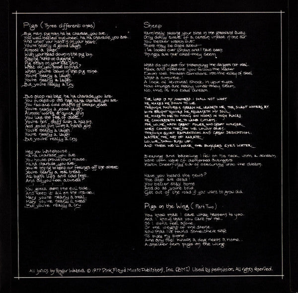 Pink Floyd - Animals = アニマルズ (Vinyl, LP, Album, Stereo)