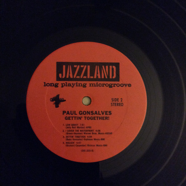 Paul Gonsalves - Gettin' Together (Vinyl, LP, Album, Reissue) Good Plus (G+) / Very Good Plus (VG+)