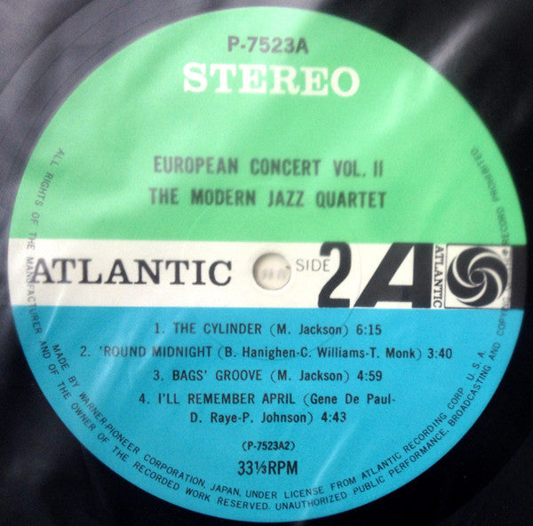 The Modern Jazz Quartet - European Concert: Volume Two (Vinyl, LP, ...
