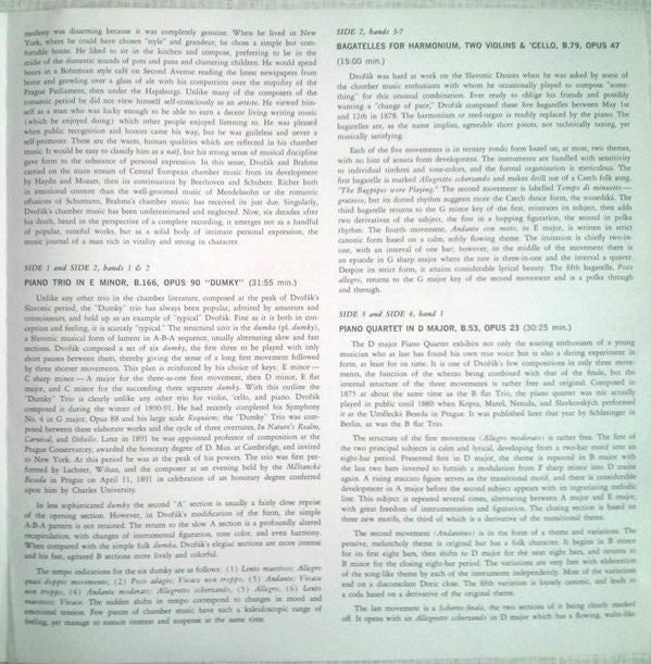 Antonín Dvořák - Chamber Music Vol. IV (3xVinyl, LP, Album, Stereo) Very Good (VG) / Very Good (VG)