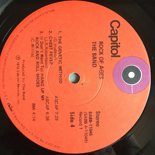 The Band - Rock Of Ages (The Band In Concert) (2xVinyl, LP, Album, Stereo) Good Plus (G+) / Good Plus (G+)