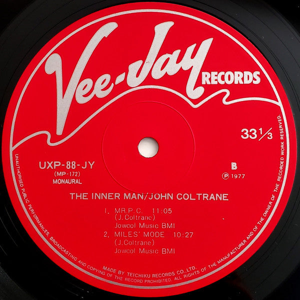 John Coltrane - The Inner Man (Vinyl, LP, Album, Mono)