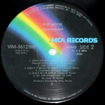 Carmen McRae - Blue Moon (Vinyl, LP, Album, Reissue, Mono) Near Mint (NM or M-) / Very Good Plus (VG+)