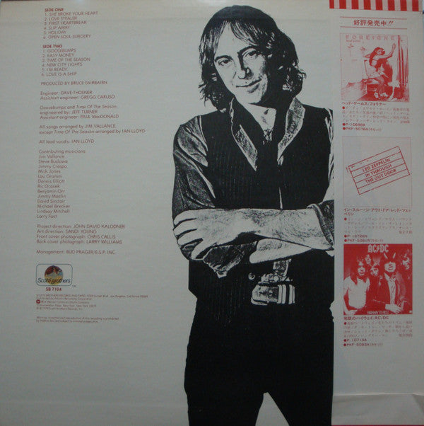 Ian Lloyd - Goosebumps (Vinyl, LP, Album, Promo) Near Mint (NM or M-) / Very Good Plus (VG+)