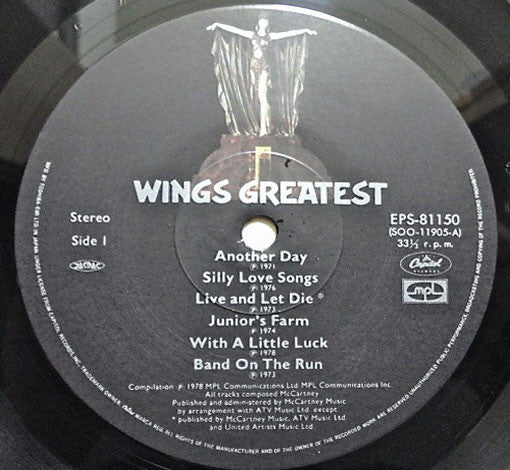 Wings (2) - Wings Greatest (Vinyl, LP, Compilation, Stereo)