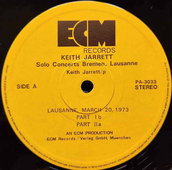 Keith Jarrett - Solo Concerts: Bremen / Lausanne (Vinyl, Box Set, L...