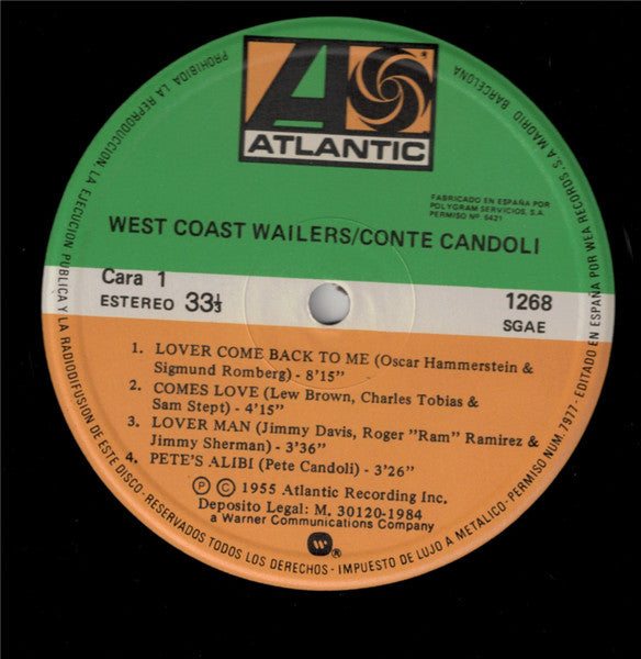 Conte Candoli - West Coast Wailers (Vinyl, LP, Album, Reissue) Very Good Plus (VG+) / Very Good Plus (VG+)