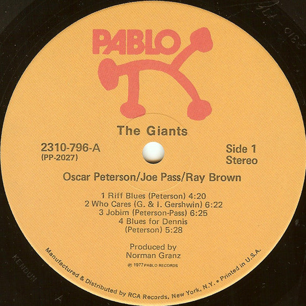 Oscar Peterson - The Giants (Vinyl, LP, Album, Stereo) Very Good (VG) / Very Good (VG)