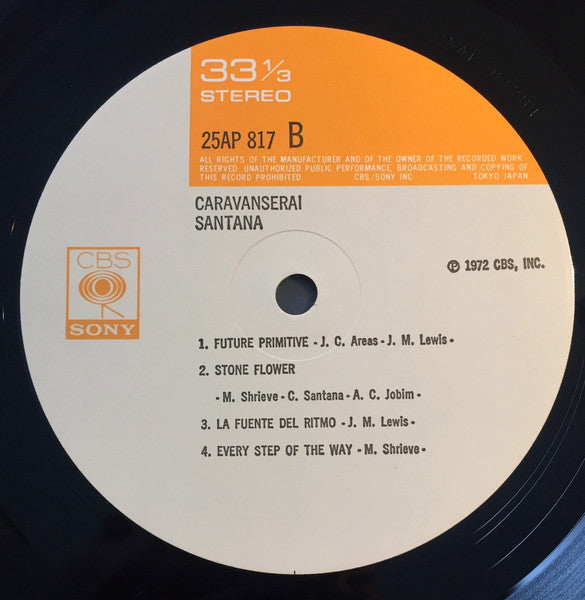 Santana - Caravanserai (Vinyl, LP, Album, Reissue, Stereo) Very Good Plus (VG+) / Very Good Plus (VG+)