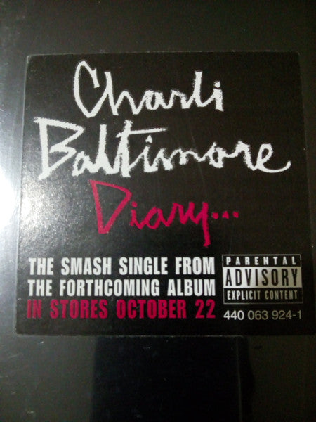 Charli Baltimore - Diary / No One Does It Better (Vinyl, 12", 33 ⅓ RPM, Stereo) Very Good Plus (VG+) / Very Good Plus (VG+)