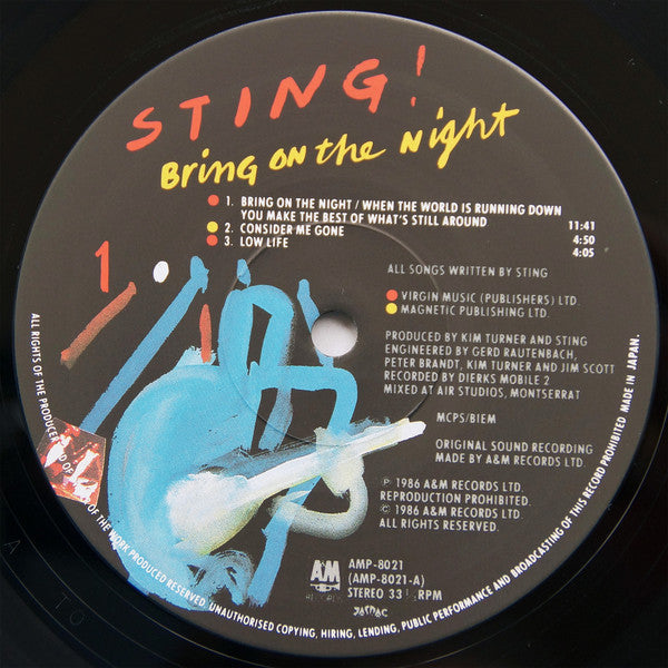 Sting - Bring On The Night (2xVinyl, LP, Album, Stereo) Very Good Plus (VG+) / Very Good Plus (VG+)