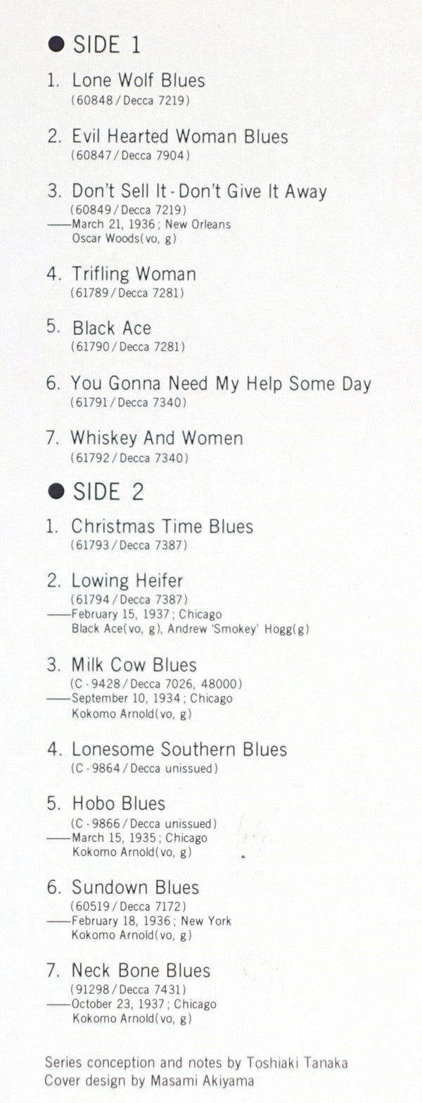 Various - Slide Guitar Blues 1934-1937 (Vinyl, LP, Compilation, Mono)