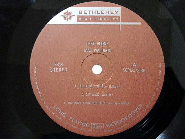 Mal Waldron - Left Alone - Plays Moods Of Billie Holiday (Vinyl, LP...