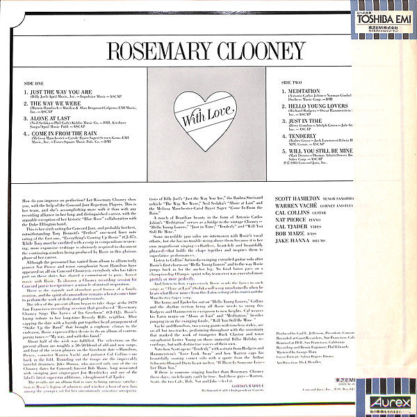 Rosemary Clooney - With Love (Vinyl, LP, Album, Stereo)