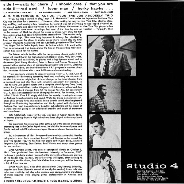 J.R. Monterose - In Action (Vinyl, LP, Album, Reissue) Near Mint (NM or M-) / Near Mint (NM or M-)