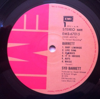 Syd Barrett - The Madcap Laughs / Barrett (2xVinyl, LP, Compilation) Near Mint (NM or M-) / Near Mint (NM or M-)