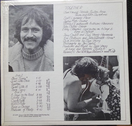 Jesse Colin Young - Together (Vinyl, LP, Album, Stereo) Very Good (VG) / Good Plus (G+)