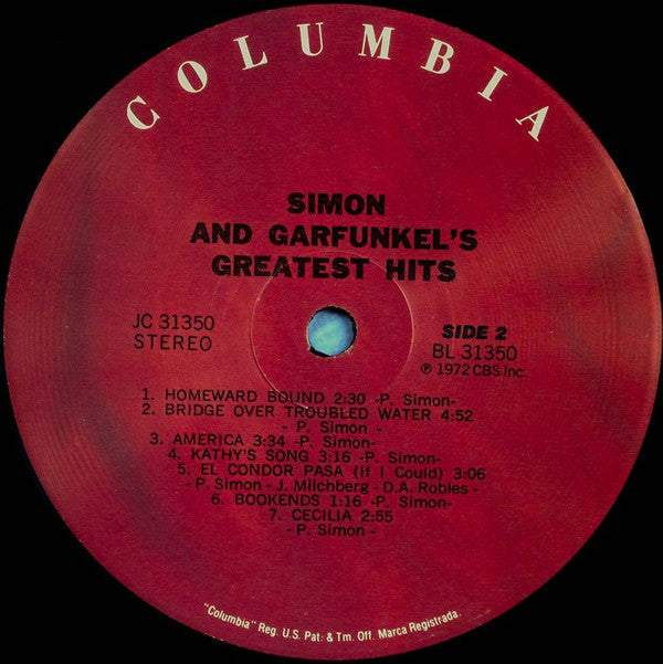 Simon & Garfunkel - Simon And Garfunkel's Greatest Hits (Vinyl, LP, Compilation, Reissue) Very Good Plus (VG+) / Very Good Plus (VG+)