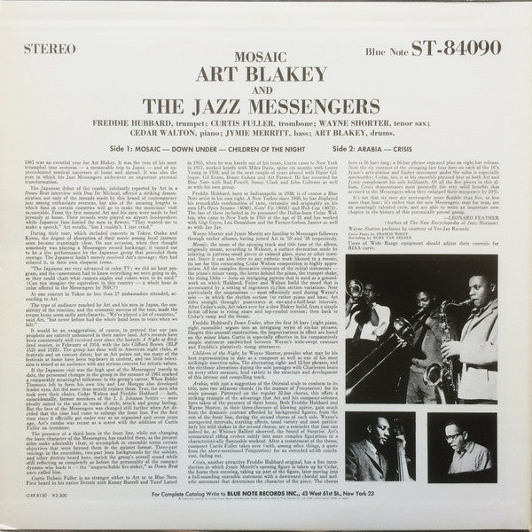 Art Blakey & The Jazz Messengers - Mosaic (Vinyl, LP, Album, Reissue, Stereo) Very Good Plus (VG+) / Very Good Plus (VG+)