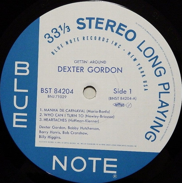Dexter Gordon - Gettin' Around (Vinyl, LP, Album, Reissue, Stereo) Very Good Plus (VG+) / Very Good (VG)