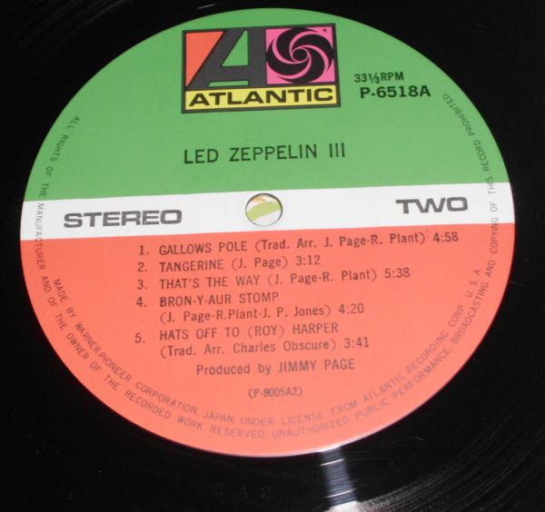 Led Zeppelin - Led Zeppelin III = レッド・ツェッペリン III (Vinyl, LP, Album,...