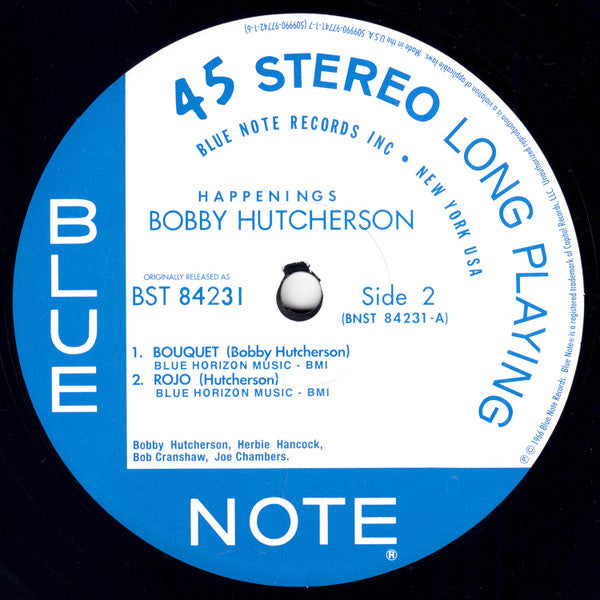 Bobby Hutcherson - Happenings (2xVinyl, 12", 45 RPM, Album, Limited Edition, Reissue, Remastered, Stereo) Very Good (VG) / Near Mint (NM or M-)