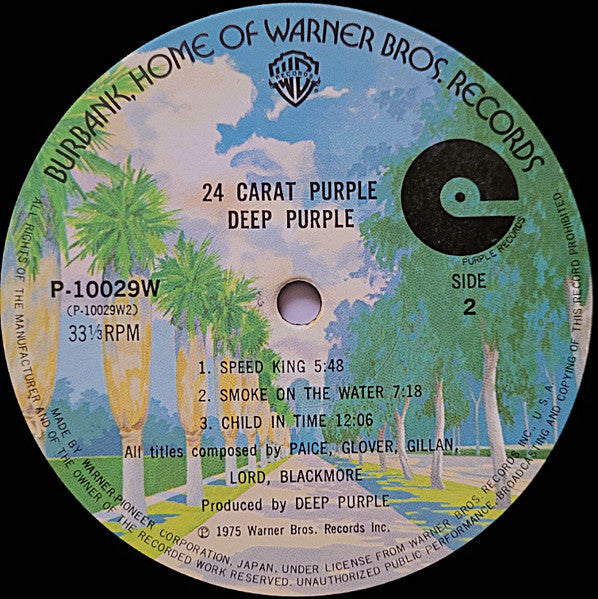Deep Purple - 24 Carat Purple (Vinyl, LP, Compilation, Stereo)