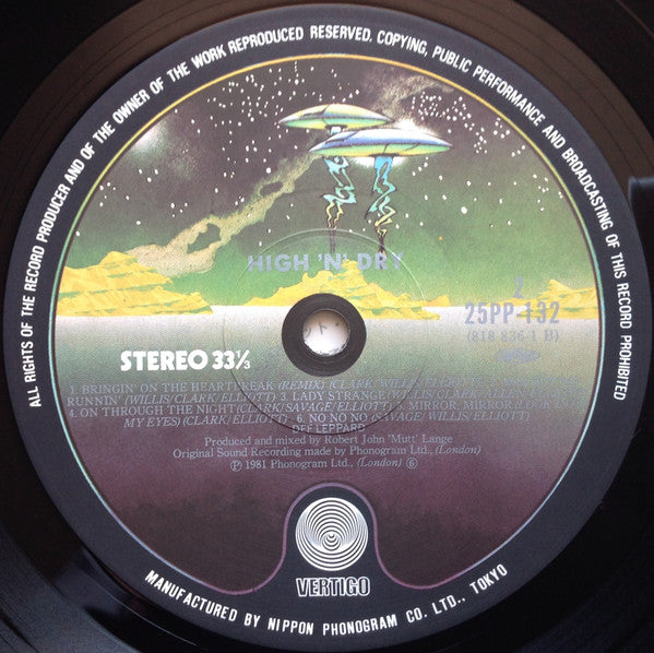 Def Leppard - High 'N' Dry (Vinyl, LP, Album, Reissue, Stereo) Near Mint (NM or M-) / Very Good Plus (VG+)