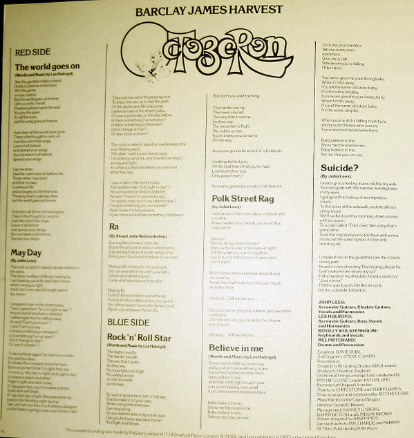 Barclay James Harvest - Octoberon (Vinyl, LP, Album) Near Mint (NM or M-) / Near Mint (NM or M-)