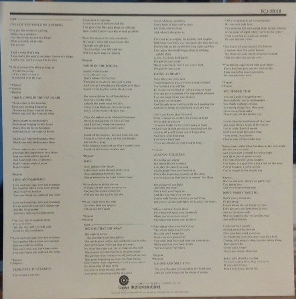 Frank Sinatra - This Is Sinatra! (Vinyl, LP, Compilation, Reissue, Mono) Near Mint (NM or M-) / Very Good Plus (VG+)