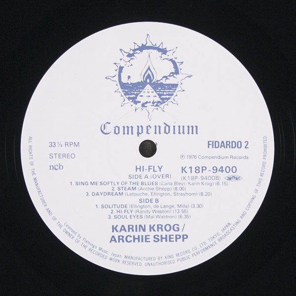 Karin Krog - Hi-Fly (Vinyl, LP, Album, Limited Edition, Reissue) Very Good Plus (VG+) / Very Good Plus (VG+)