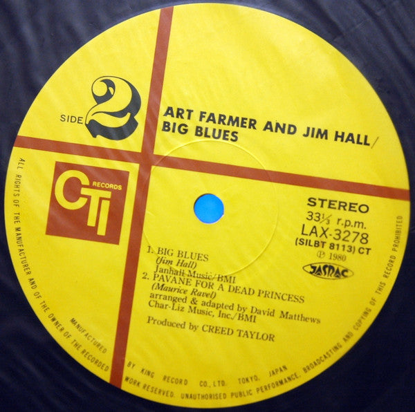 Art Farmer - Big Blues (Vinyl, LP, Album, Reissue, Stereo)