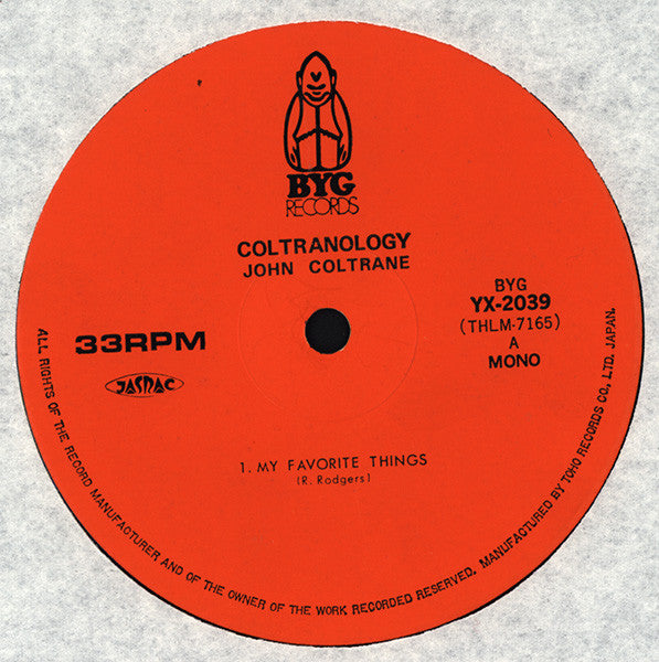 John Coltrane - Coltranology (Vinyl, LP, Mono)