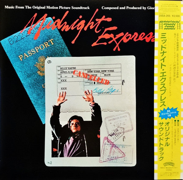 Giorgio Moroder - Midnight Express (Music From The Original Motion Picture Soundtrack) (Vinyl, LP, Album, Reissue) Very Good (VG) / Very Good (VG)