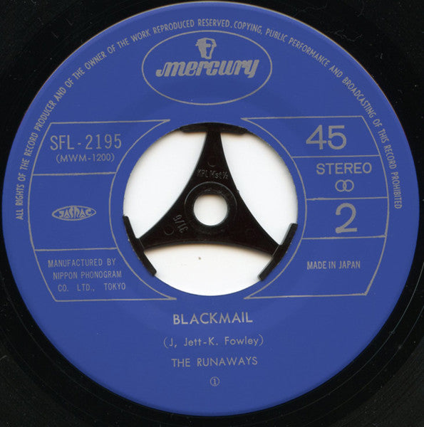 The Runaways - All Right You Guys (Vinyl, 7", 45 RPM, Single, Stereo)