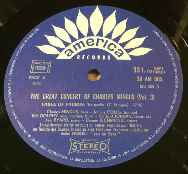 Charles Mingus - Memorial Charles Mingus - The Great Concert Paris ...