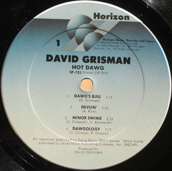 David Grisman - Hot Dawg (Vinyl, LP, Album, Stereo) Very Good Plus (VG+) / Very Good Plus (VG+)