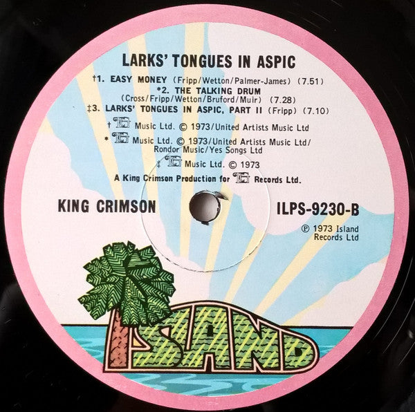 King Crimson - Larks' Tongues In Aspic (Vinyl, LP, Album) Very Good Plus (VG+) / Very Good Plus (VG+)