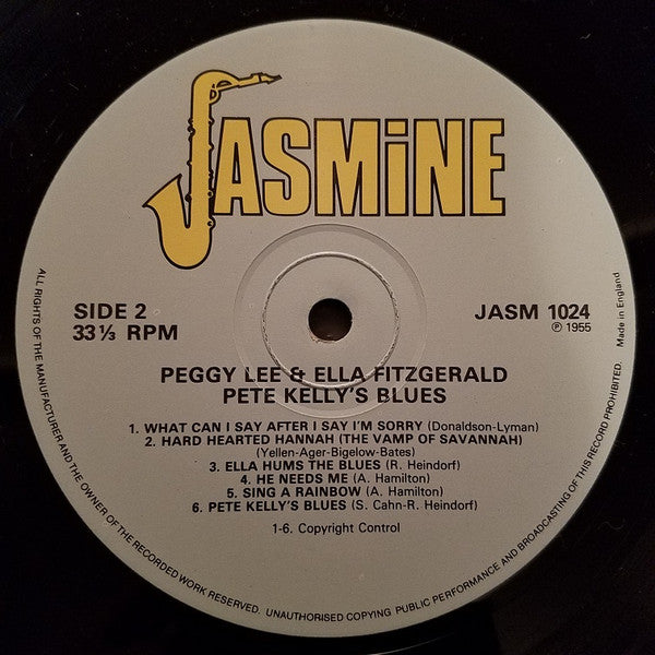 Peggy Lee - Pete Kelly's Blues (Vinyl, LP, Album, Reissue, Mono) Very Good (VG) / Good Plus (G+)