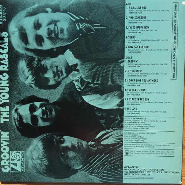 The Young Rascals - Groovin' (Vinyl, LP, Album, Reissue, Stereo)