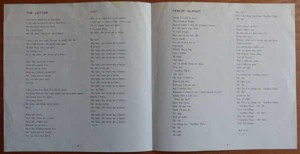 Joe Cocker - The Letter / Feelin' Alright (Vinyl, 7", 45 RPM, Single, Stereo) Very Good (VG) / Very Good Plus (VG+)