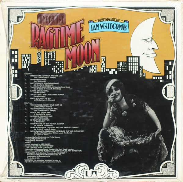 Ian Whitcomb - Under The Ragtime Moon (Vinyl, LP, Album) Very Good (VG) / Very Good (VG)