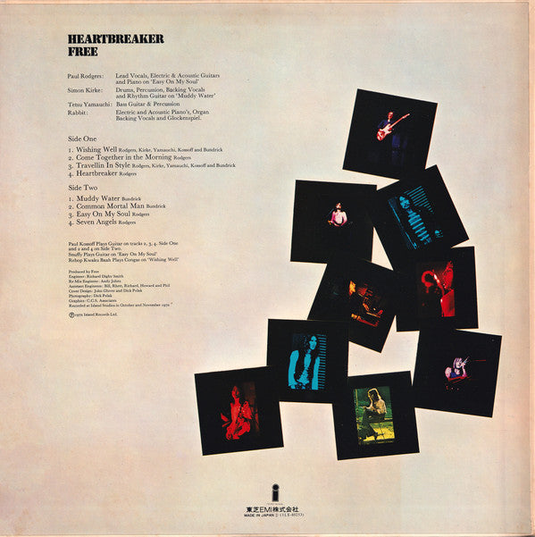 Free - Heartbreaker (Vinyl, LP, Album, Reissue, Stereo) Very Good Plus (VG+) / Good Plus (G+)