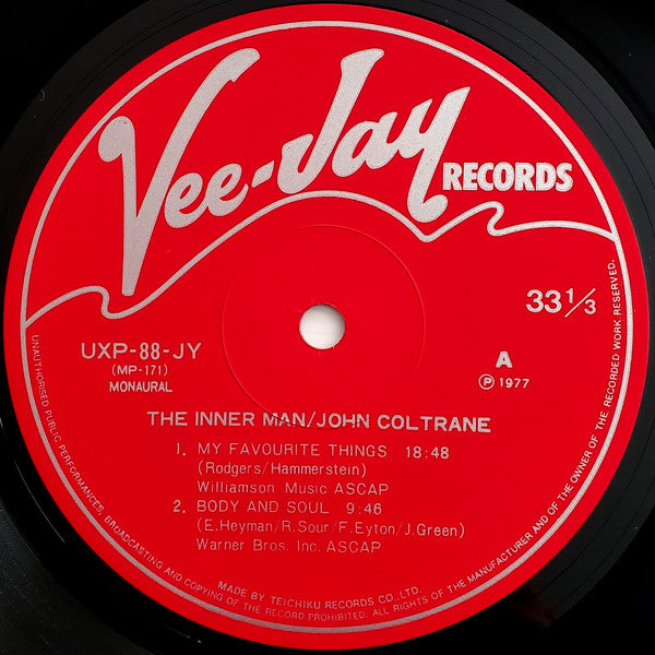 John Coltrane - The Inner Man (Vinyl, LP, Album, Mono)