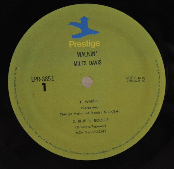 Miles Davis All Stars - Walkin' (Vinyl, LP, Album, Compilation, Rei...