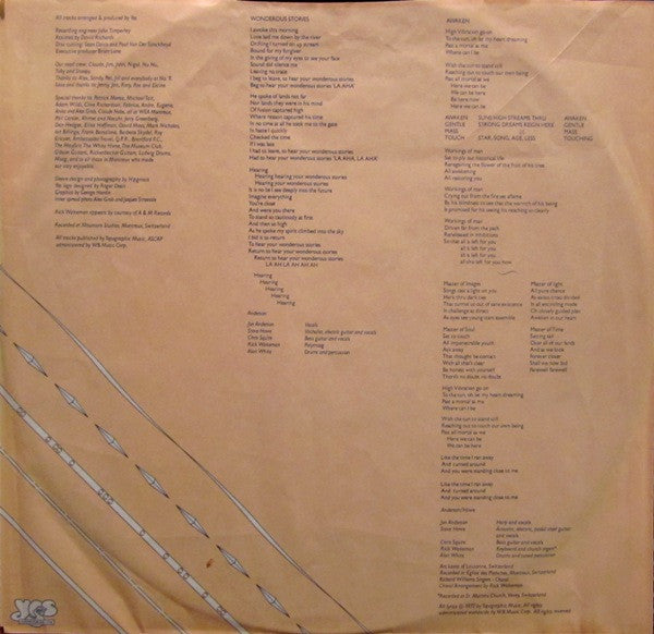 Yes - Going For The One (Vinyl, LP, Album, Stereo) Good Plus (G+) / Very Good (VG)