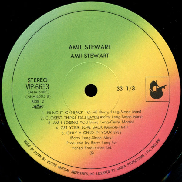 Amii Stewart - Amii Stewart (Vinyl, LP, Album) Very Good Plus (VG+) / Very Good (VG)