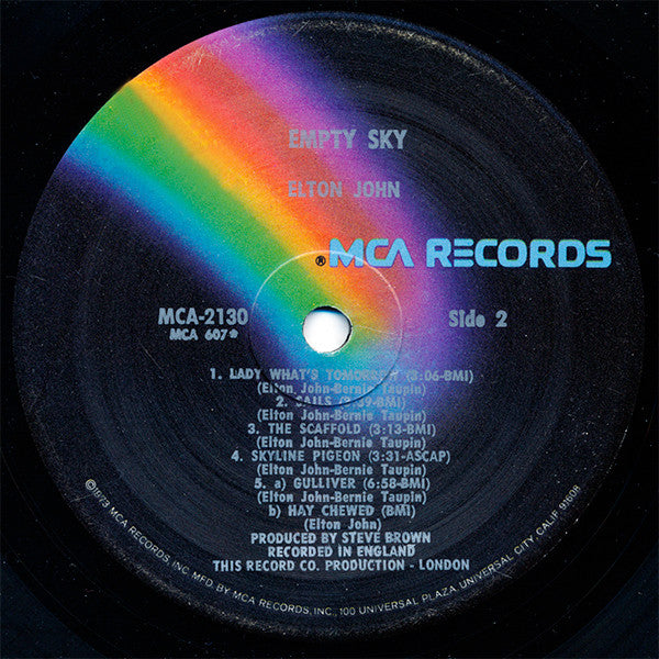 Elton John - Empty Sky (Vinyl, LP, Album, Reissue, Stereo) Very Good Plus (VG+) / Good Plus (G+)