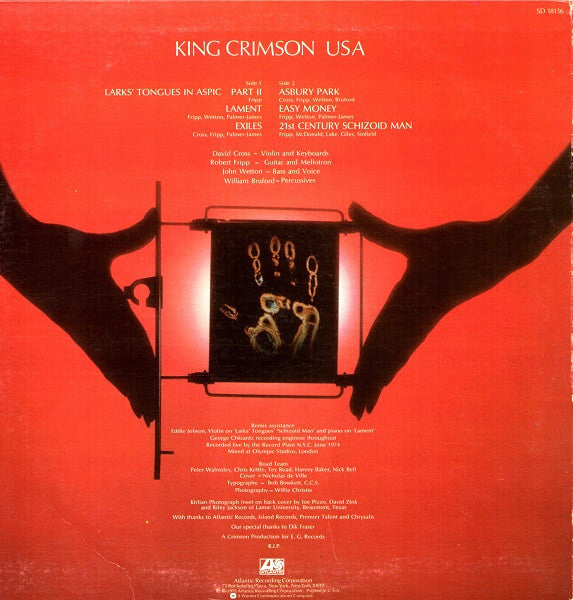 King Crimson - USA (Vinyl, LP, Album, Stereo) Near Mint (NM or M-) / Near Mint (NM or M-)